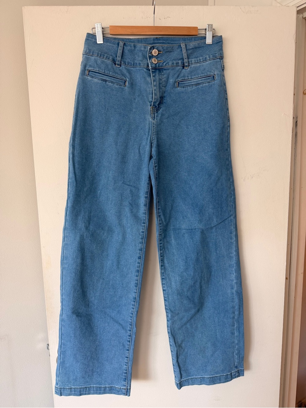 Womenβs High-Rise Wide Leg Jeans - Blue